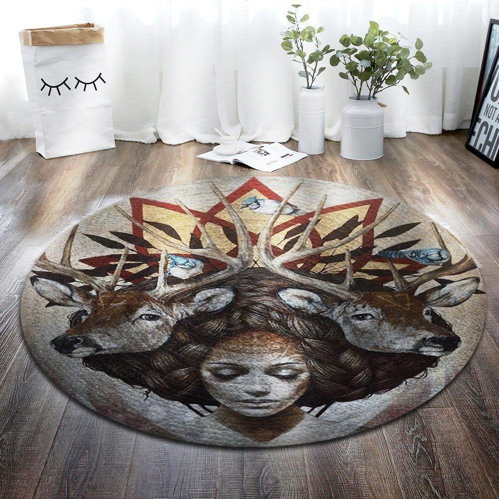 Deer Limited Edition Round Rug 8 Deer Limited Edition Round Rug