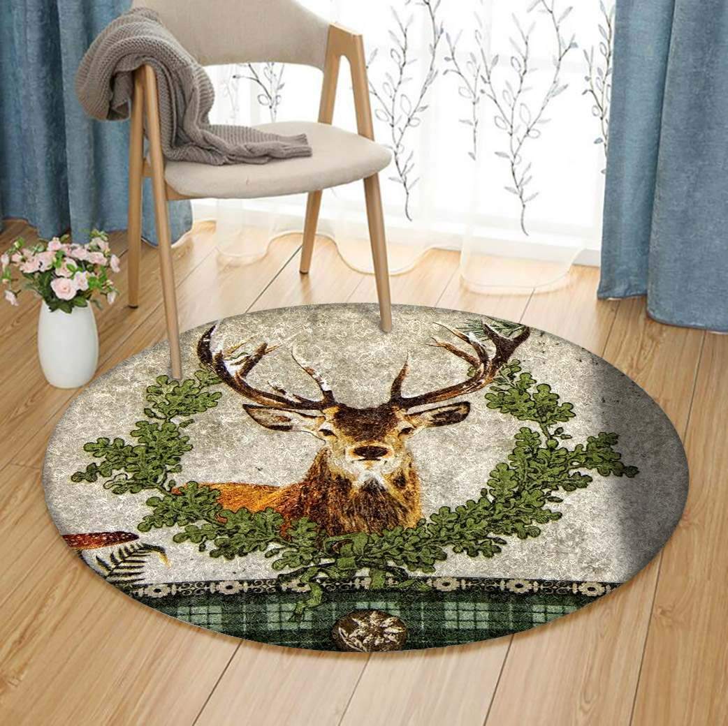 Deer Limited Edition Round Rug 5 Deer Limited Edition Round Rug