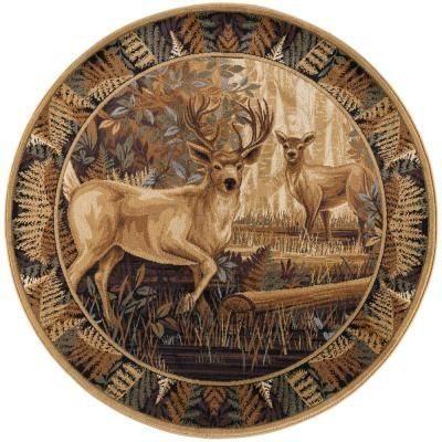 Deer Limited Edition Round Rug 5 Deer Limited Edition Round Rug
