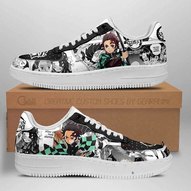 Demon Slayer Manga Anime Nike Air Force Shoes