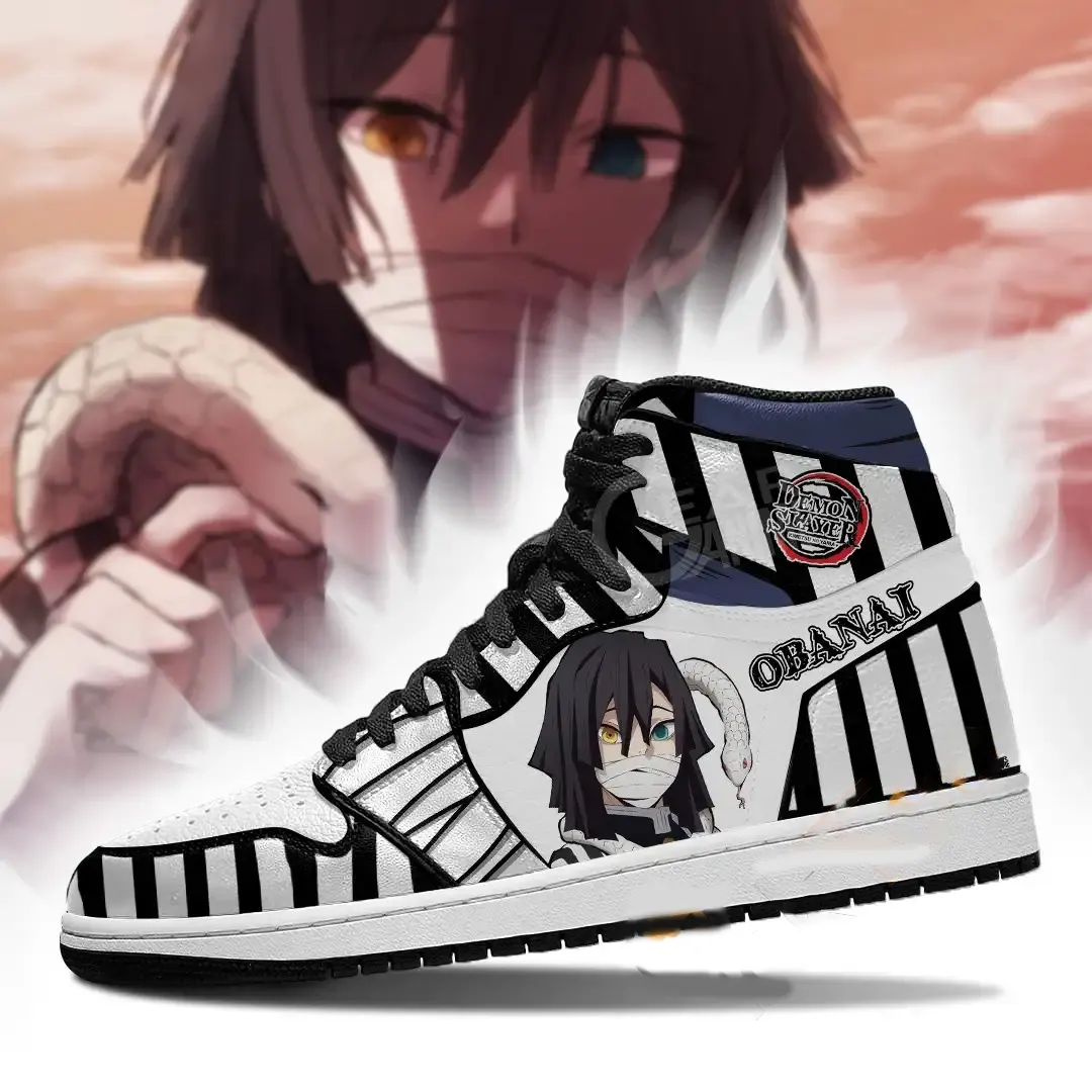 Demon Slayer Obanai Iguro Snake Hashira Anime Amazon Air Jordan Shoes