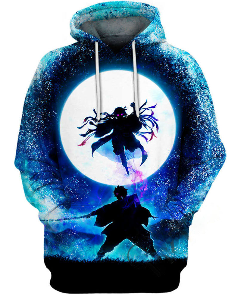 Demon Slayer Under The Moonlight Hoodie 3D 4 Demon Slayer Under The Moonlight Hoodie 3D