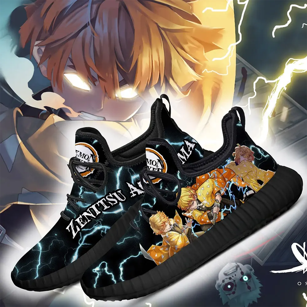 Demon Slayer Zenitsu Agatsuma Custom Anime Amazon Reze Shoes
