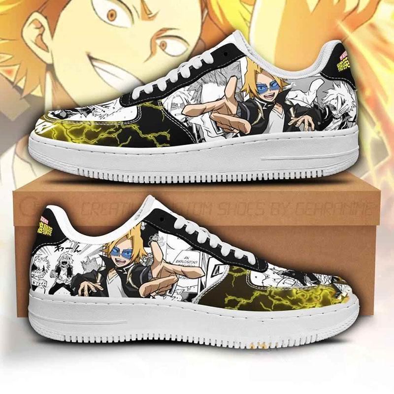 Denki Kaminari Custom My Hero Academia Anime Nike Air Force Shoes