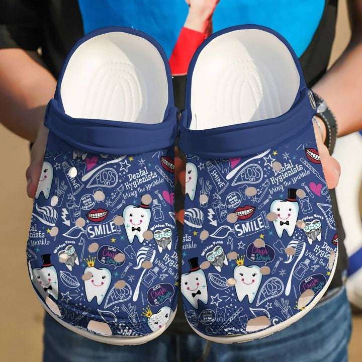 Dental Hygienist Bring The Sparkle Crocs Clog Shoes