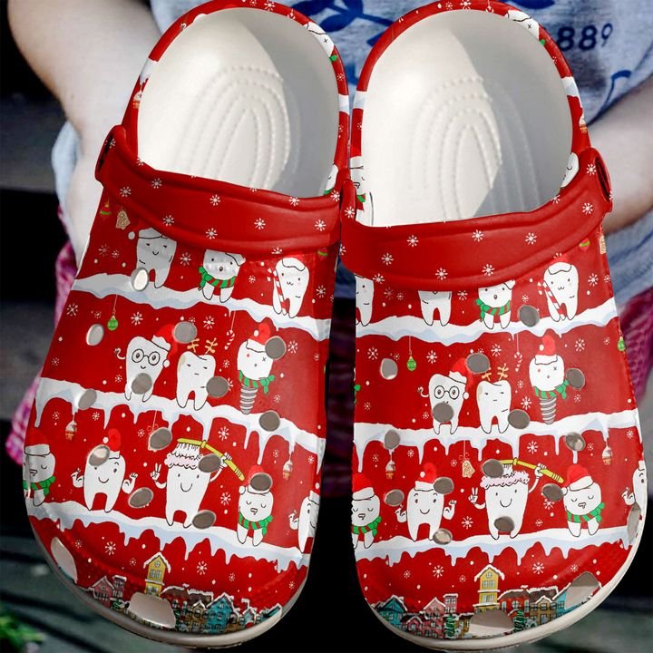 Dentist Christmas Teeth Crocs Clog Shoes