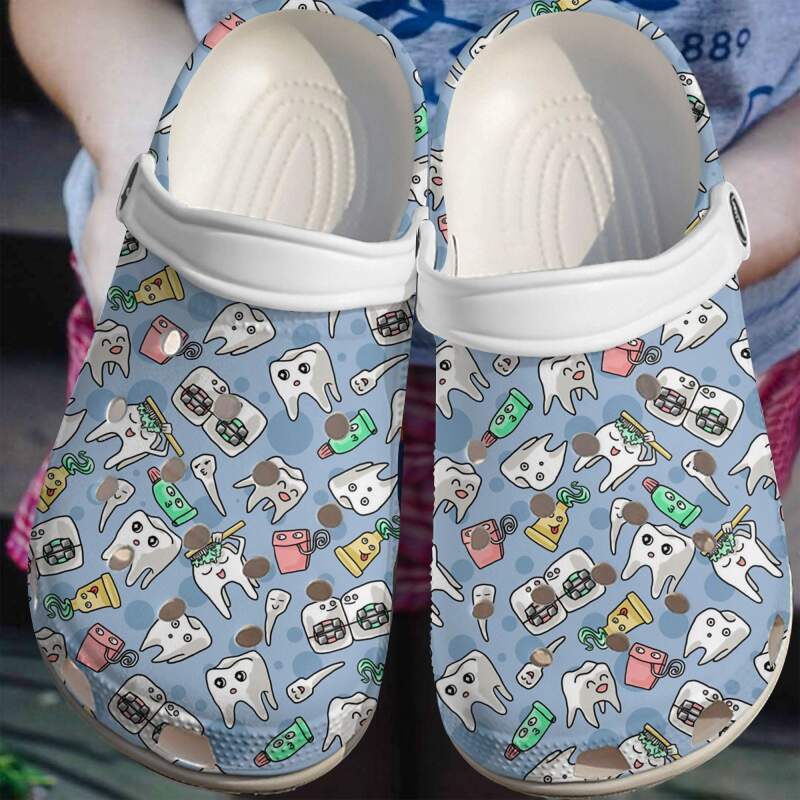 Dentist Cute Tooth Crocs Clog Shoes