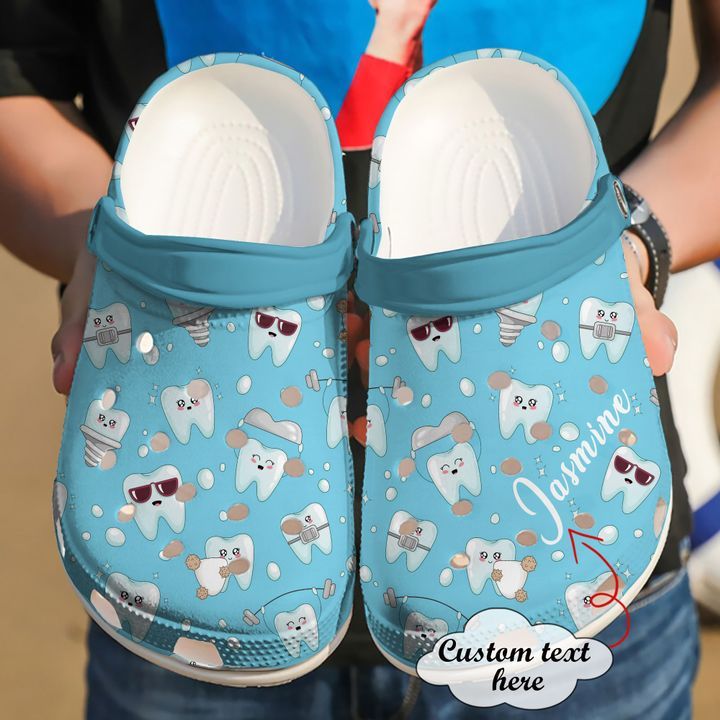 Dentist Personalized Healthy Teeth Crocs Clog Shoes