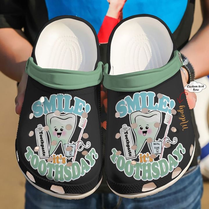 Dentist Personalized It's Tooth Day Crocs Clog Shoes 1 Dentist Personalized It’s Tooth Day Crocs Clog Shoes