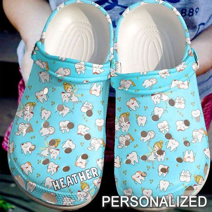 Dentist Personalized Tooth Fairy Crocs Clog Shoes 3 Dentist Personalized Tooth Fairy Crocs Clog Shoes