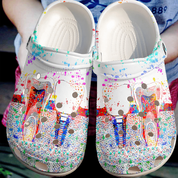 Dentist Teeth Art Crocs Clog Shoes