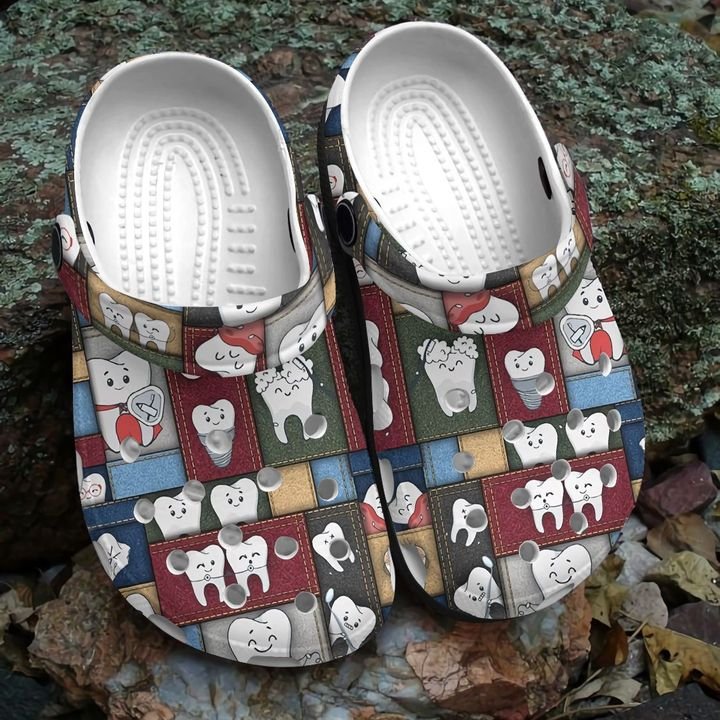 Dentist Teeth In Pockets Crocs Clog Shoes