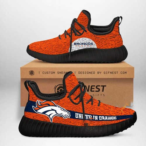 Denver Broncos Football Customize Yeezy Boost