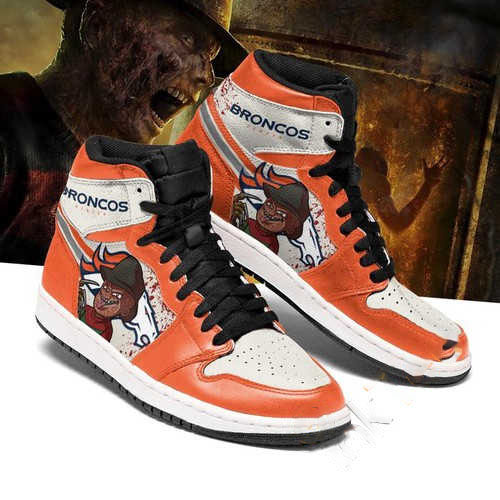 Denver Broncos Horror Custom Air Jordan Shoes