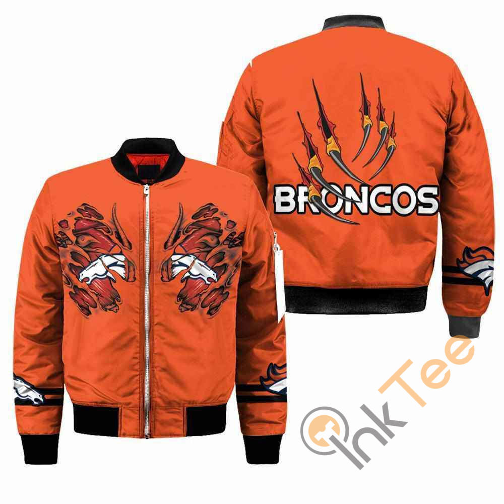 Denver Broncos NFL Claws Apparel Best Christmas Gift For Fans Bomber Jacket