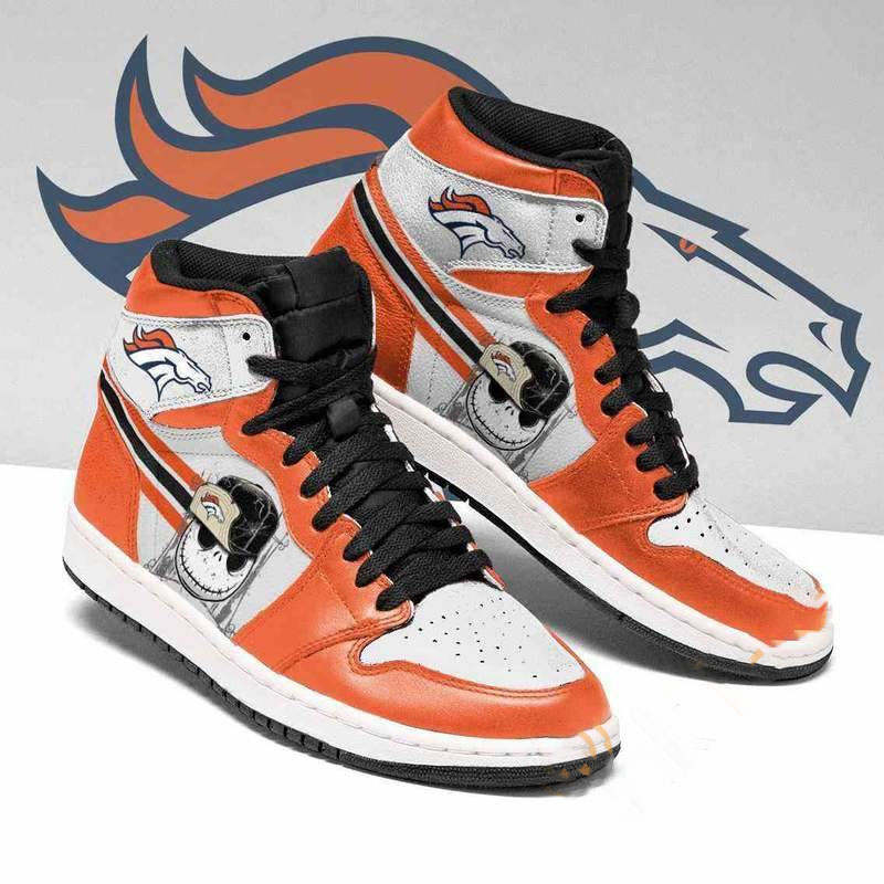 Denver Broncos Nfl Football Jack Skellington Custom Air Jordan Shoes