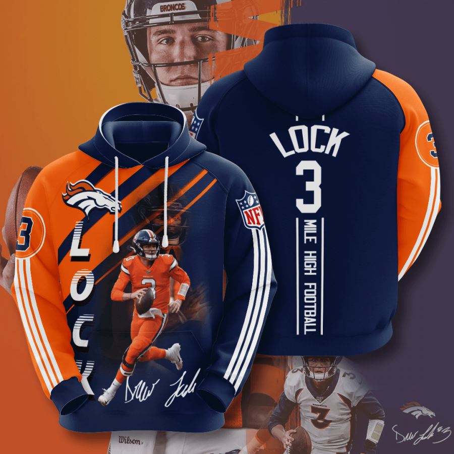 Denver Broncos Custom Hoodie 3D