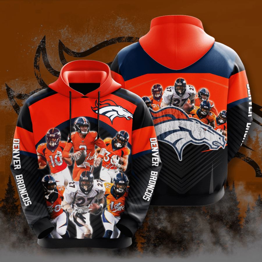 Denver Broncos Custom Hoodie 3D
