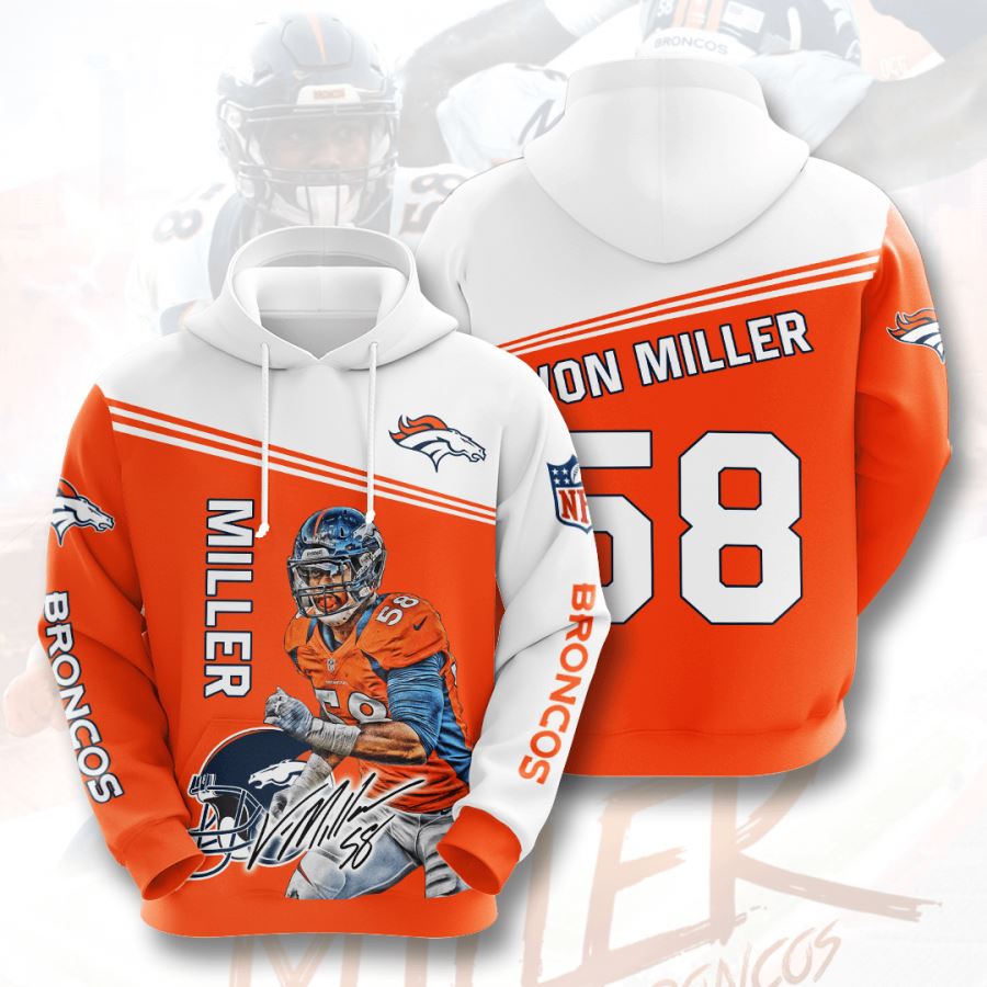 Denver Broncos Custom Hoodie 3D