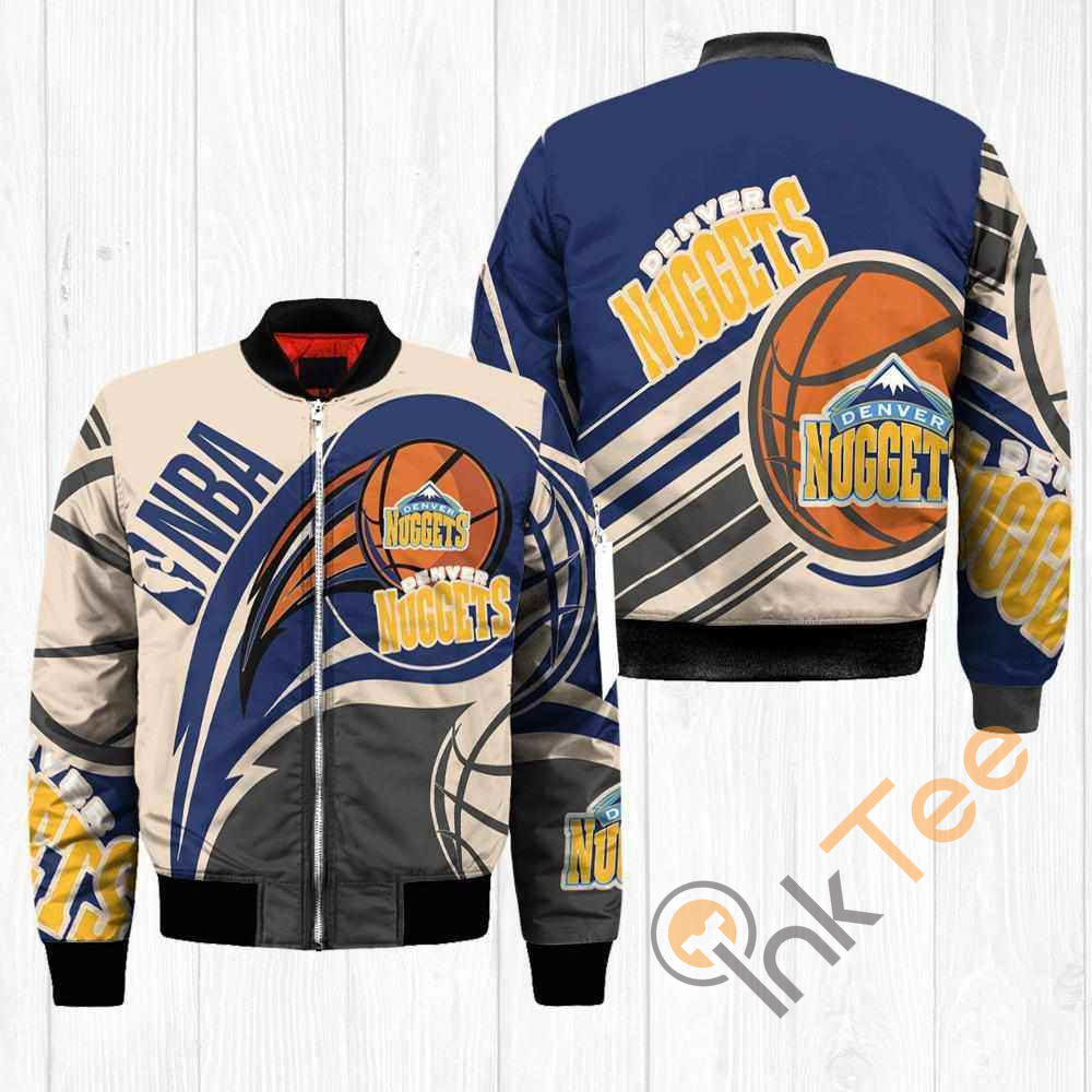 Denver Nuggets NBA Balls Apparel Best Christmas Gift For Fans Bomber Jacket