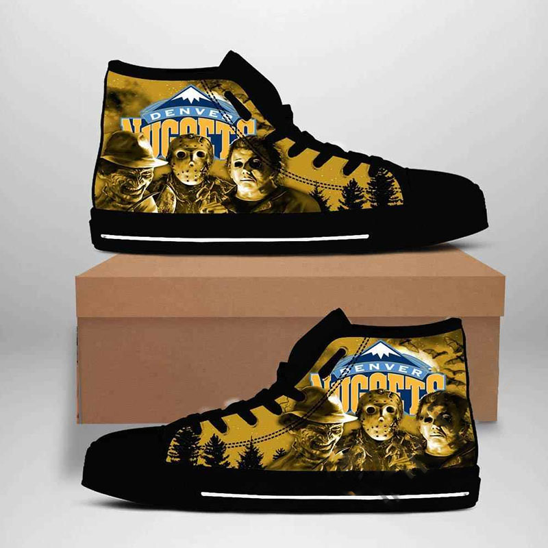 Denver Nuggets Nba Basketball High Top Shoes