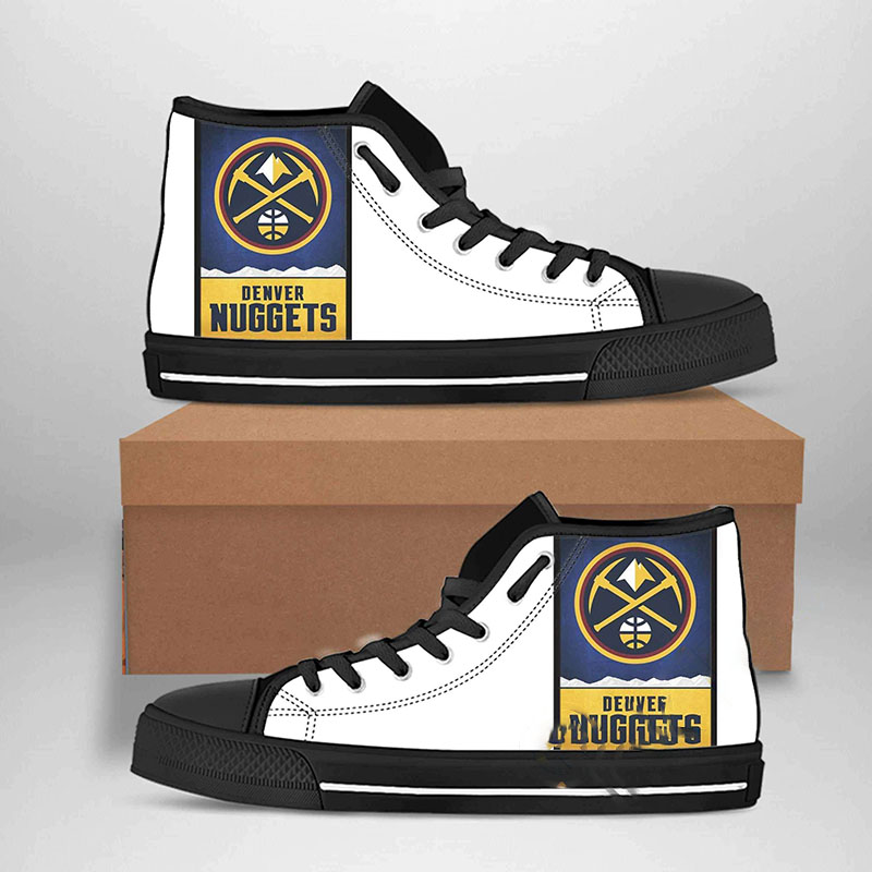 Denver Nuggets Nba Basketball High Top Shoes 1 Denver Nuggets Nba Basketball High Top Shoes