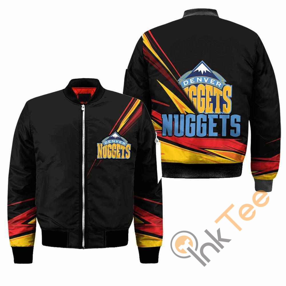 Denver Nuggets NBA Black Apparel Best Christmas Gift For Fans Bomber Jacket