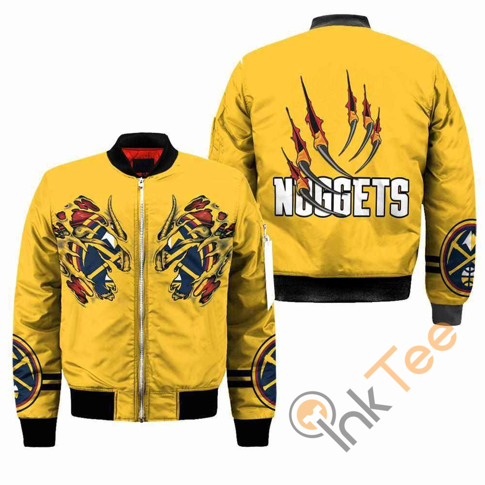 Denver Nuggets NBA Claws Apparel Best Christmas Gift For Fans Bomber Jacket 2 Denver Nuggets NBA Claws Apparel Best Christmas Gift For Fans Bomber Jacket