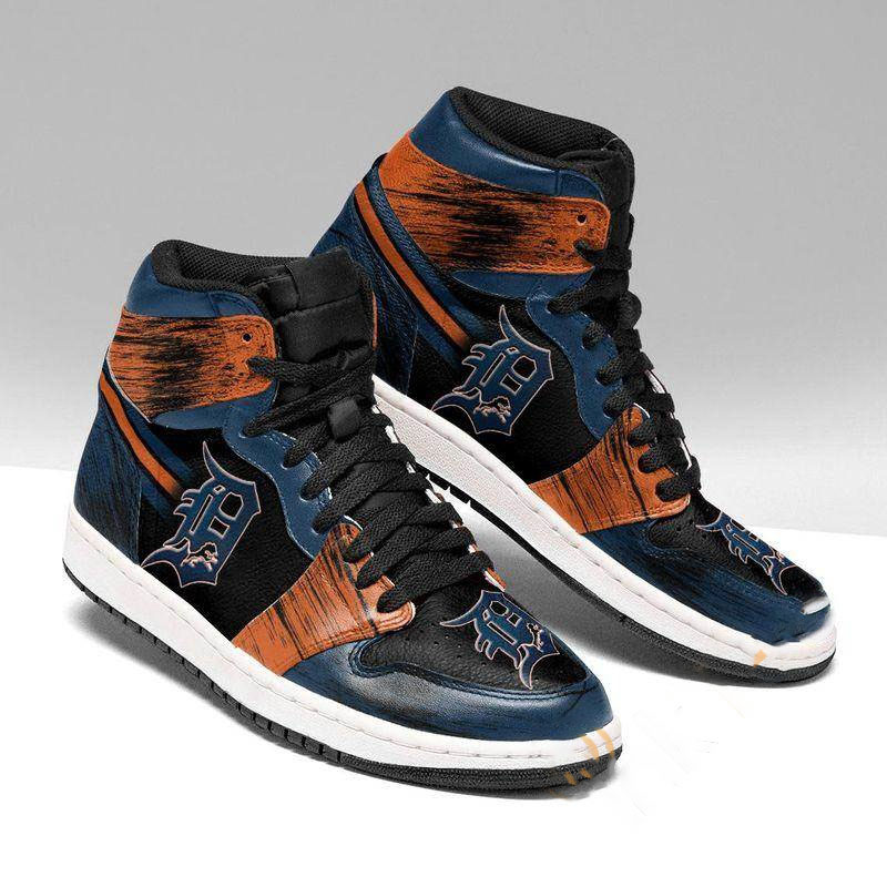 Detriot Lions X Detroit Tigers Custom Sneaker Air Jordan Shoes