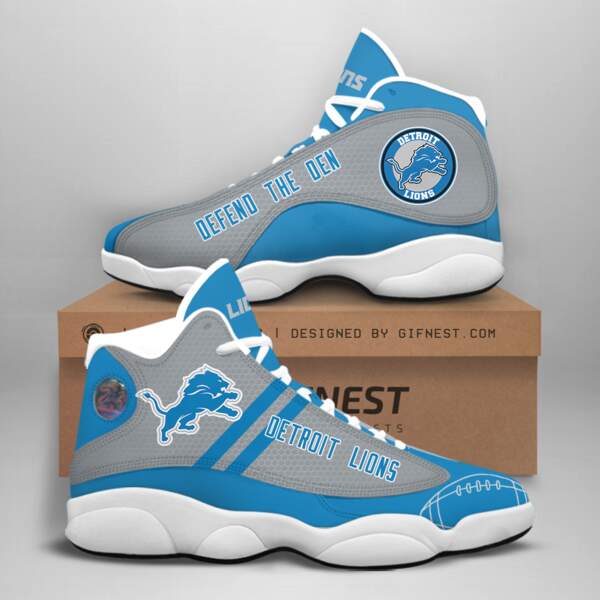 Detroit Lions Custom Air Jordan Shoes