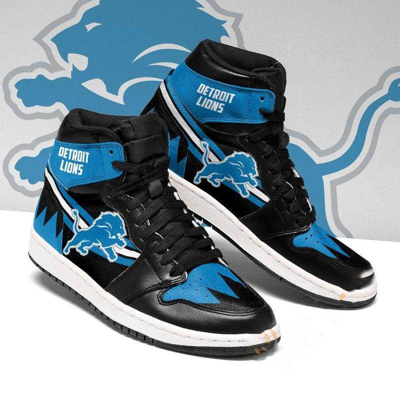 Detroit Lions Custom Sneaker Air Jordan Shoes 12 Detroit Lions Custom Sneaker Air Jordan Shoes
