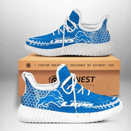 Detroit Lions Football Customize Yeezy Boost