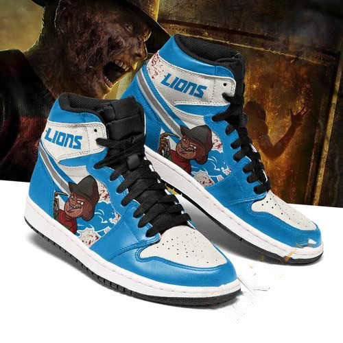 Detroit Lions Horror Custom Air Jordan Shoes