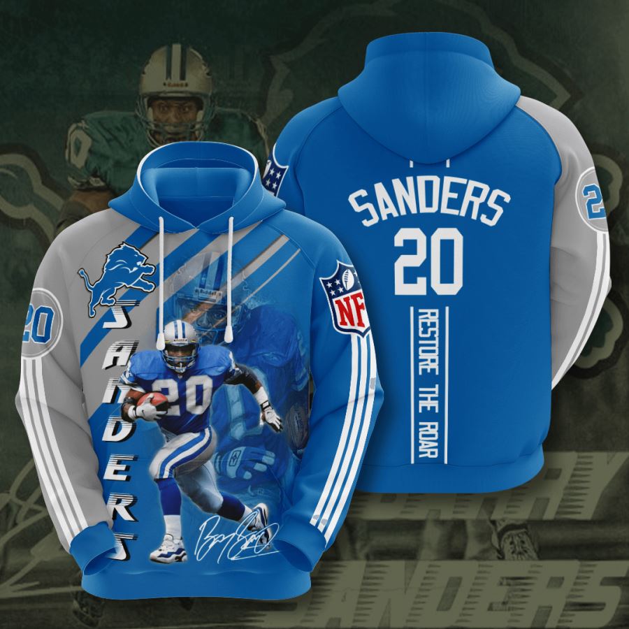 Detroit Lions Custom Hoodie 3D 11 Detroit Lions Custom Hoodie 3D