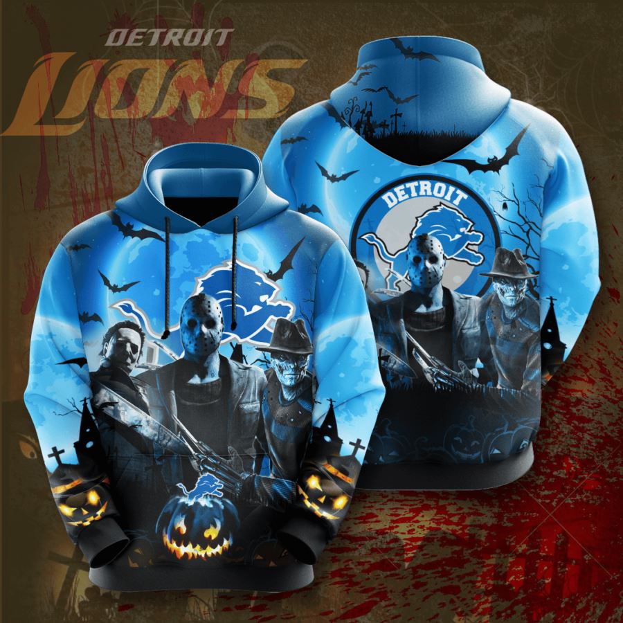 Detroit Lions Custom Hoodie 3D 9 Detroit Lions Custom Hoodie 3D