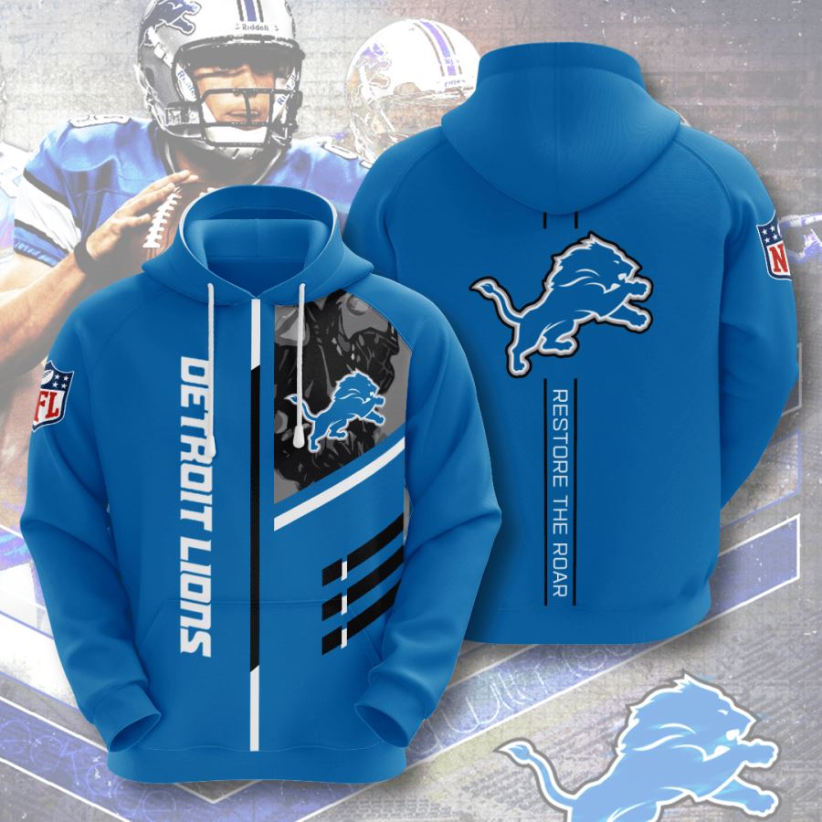 Detroit Lions Custom Hoodie 3D 9 Detroit Lions Custom Hoodie 3D