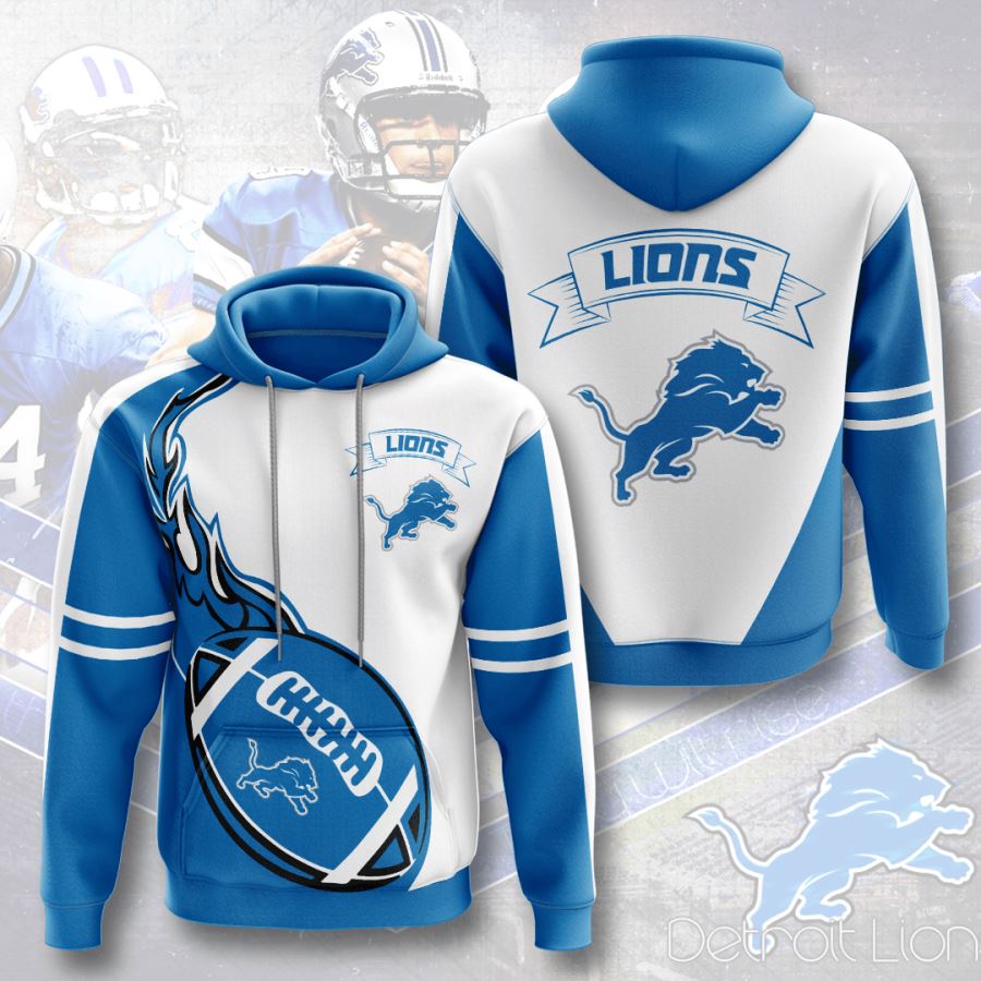 Detroit Lions Custom Hoodie 3D 7 Detroit Lions Custom Hoodie 3D