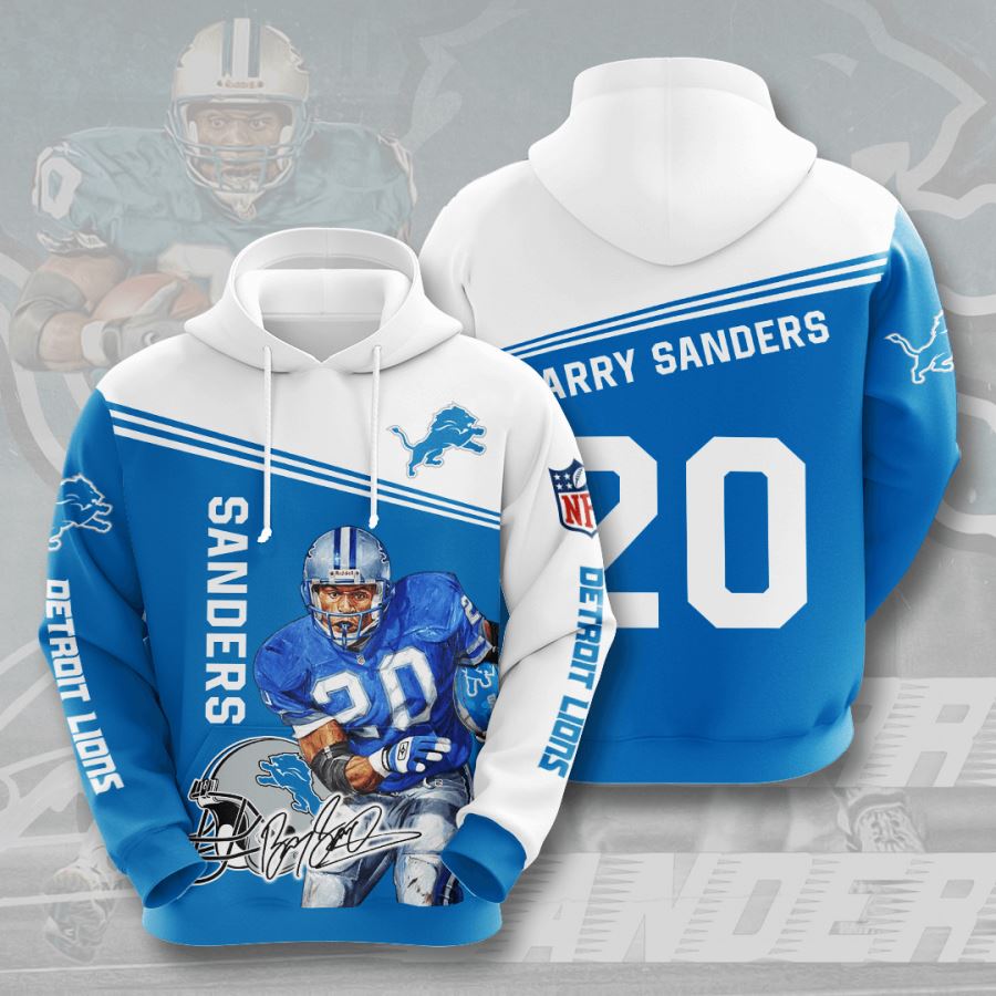 Detroit Lions Custom Hoodie 3D 3 Detroit Lions Custom Hoodie 3D