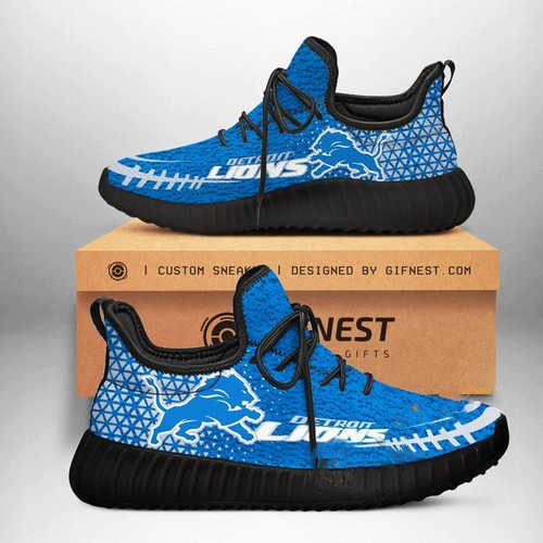 Detroit Lions Team Customize Yeezy Boost