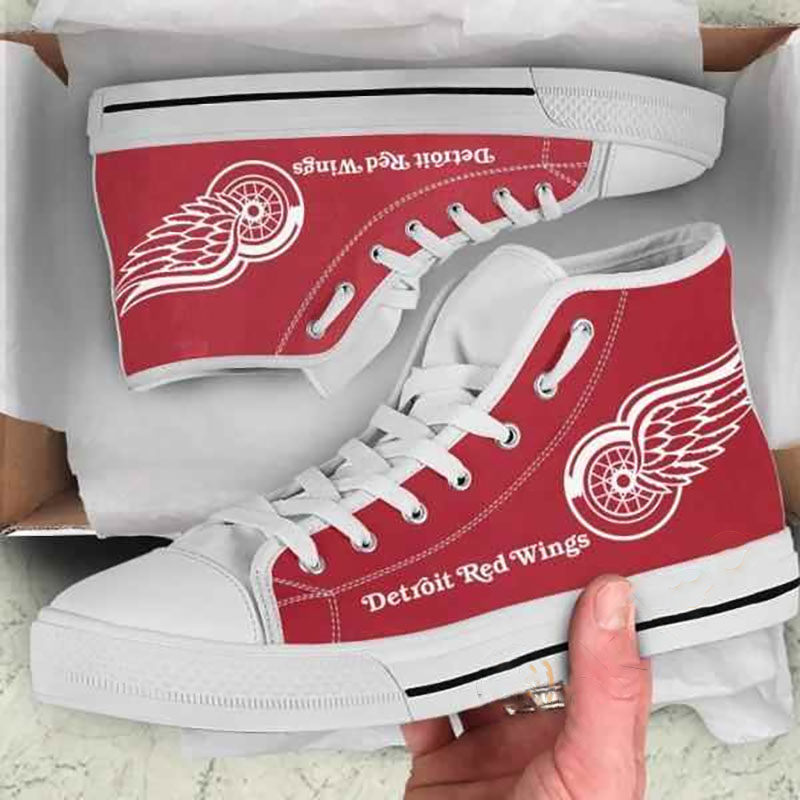 Detroit Red Wings High Top Shoes 1 Detroit Red Wings High Top Shoes