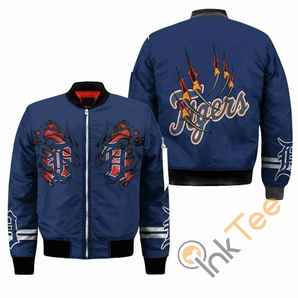 Detroit Tigers MLB Claws Apparel Best Christmas Gift For Fans Bomber Jacket