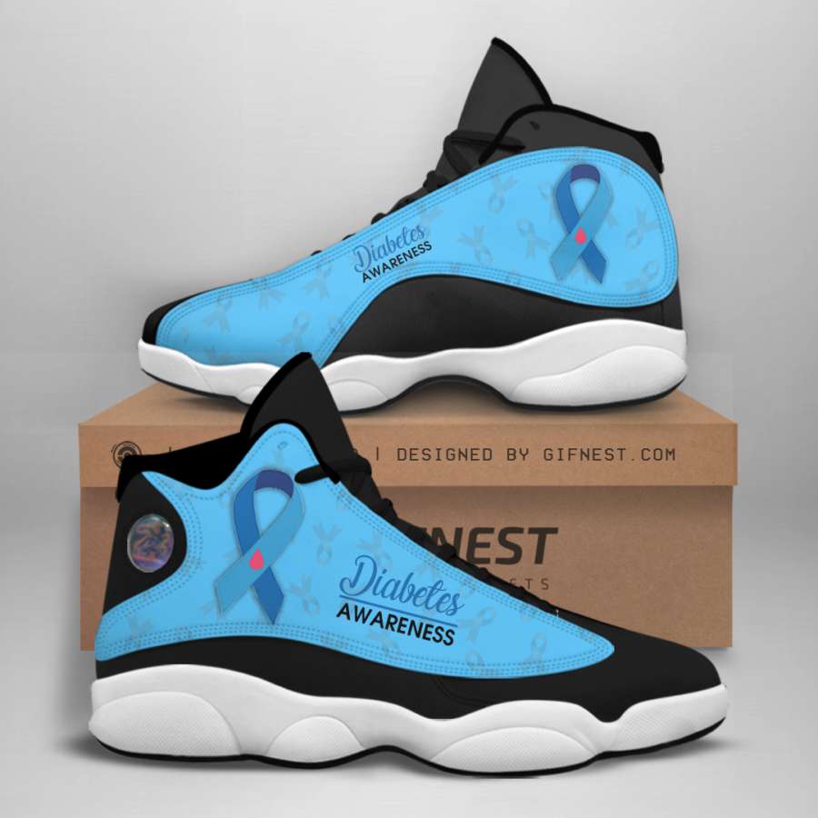 Diabetes Awareness Custom Air Jordan Shoes