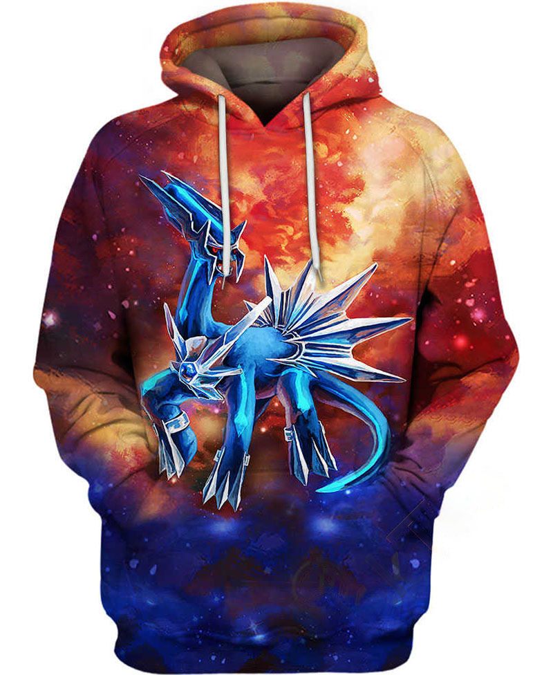 Dialga Pokemon Hoodie 3D