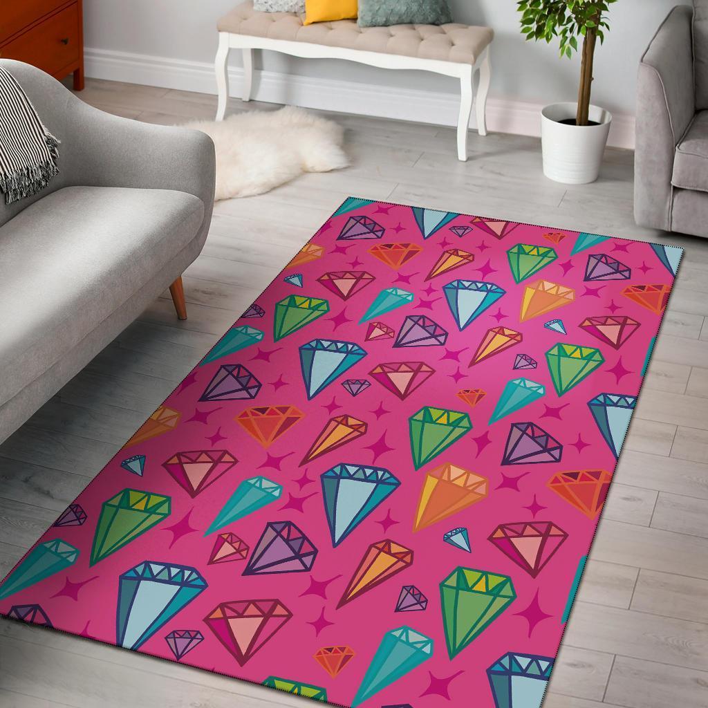 Diamond Colorful Pattern Print Area Limited Edition Rug 1 Diamond Colorful Pattern Print Area Limited Edition Rug