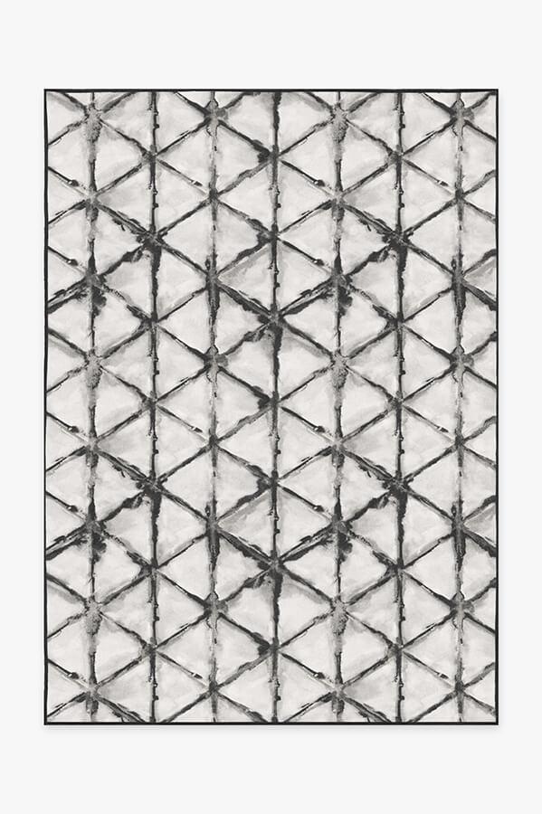 Diamond Shibori Charcoal Limited Edition Rug