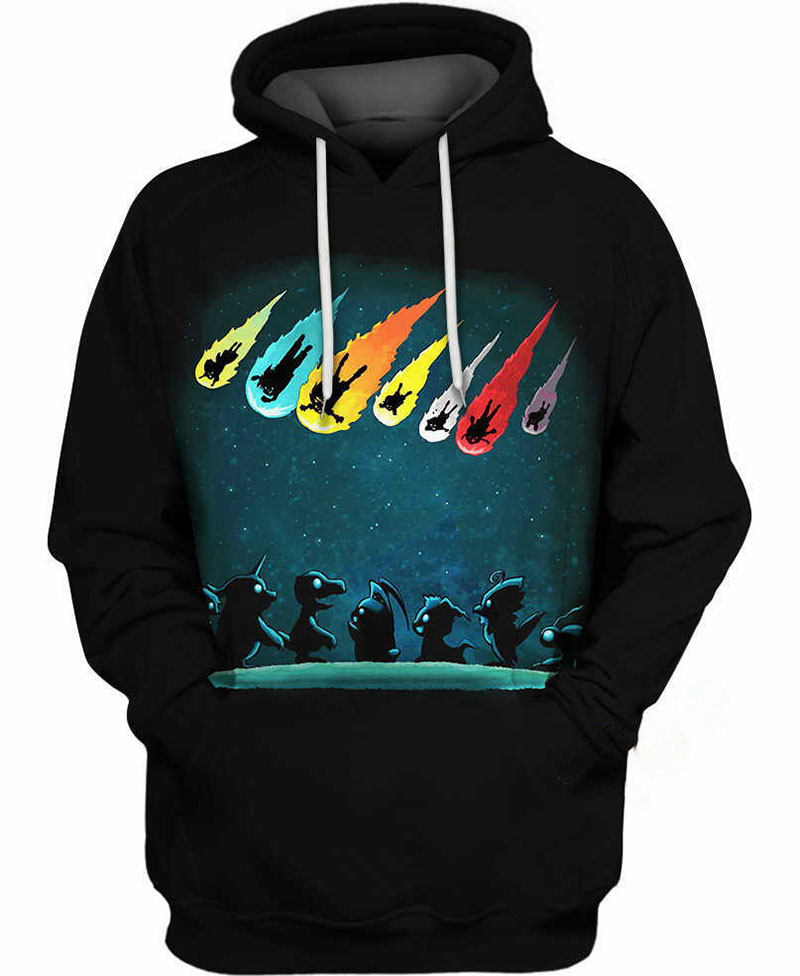 Digimon Adventure Star Streaks Hoodie 3D