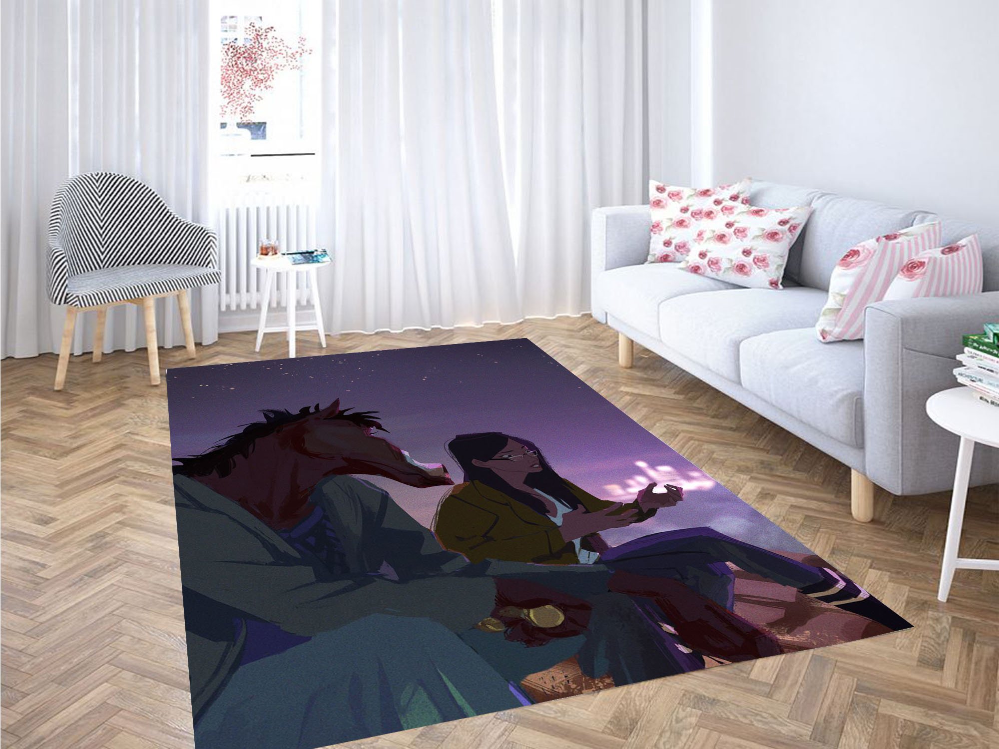 Digital Painting Bojack Horseman Carpet Rug