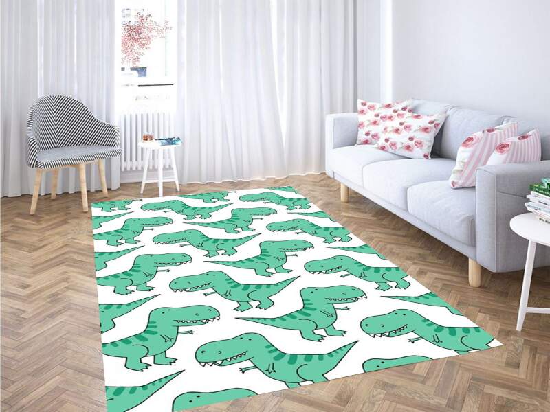 Dinosaur Background Carpet Rug
