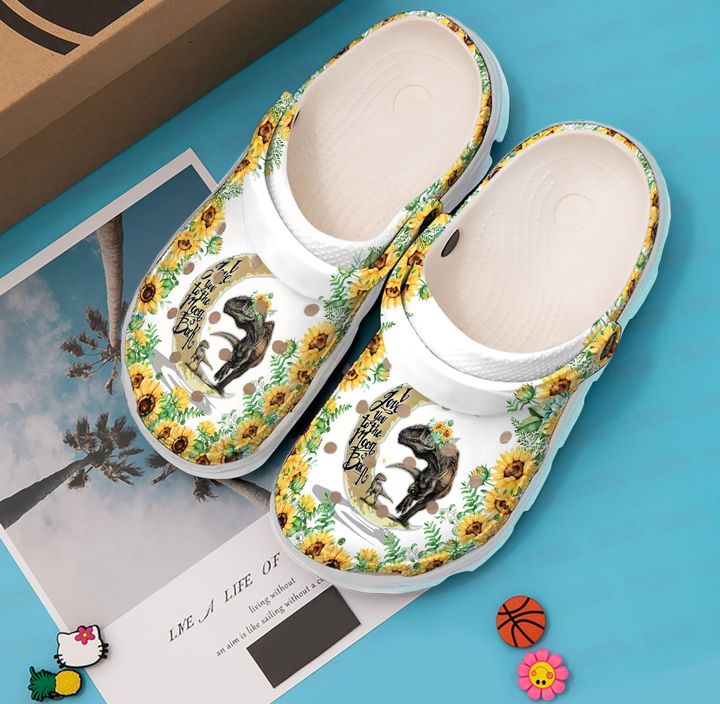 Dinosaur Love You To The Moon And Back Crocs Clog Shoes