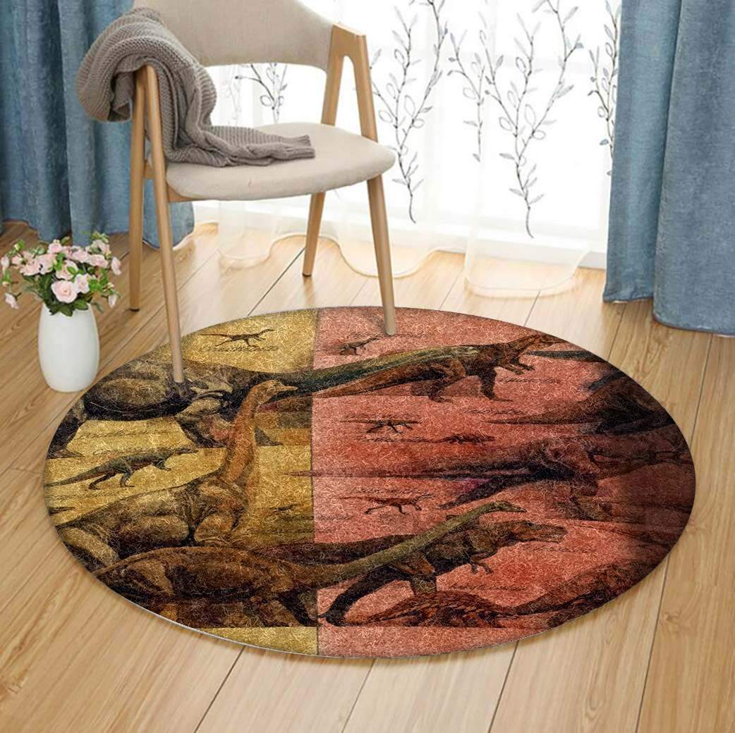 Dinosaurs Limited Edition Round Rug